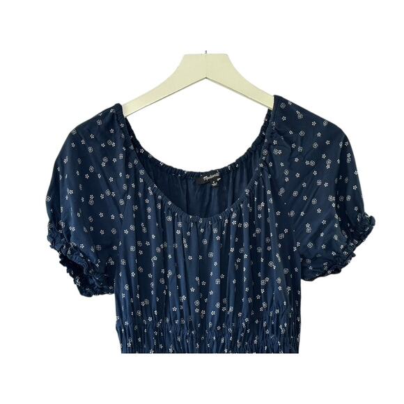 Madewell Navy Blue Ditsy Floral Sophia Jumpsuit Women's Size Medium - Picture 2 of 8